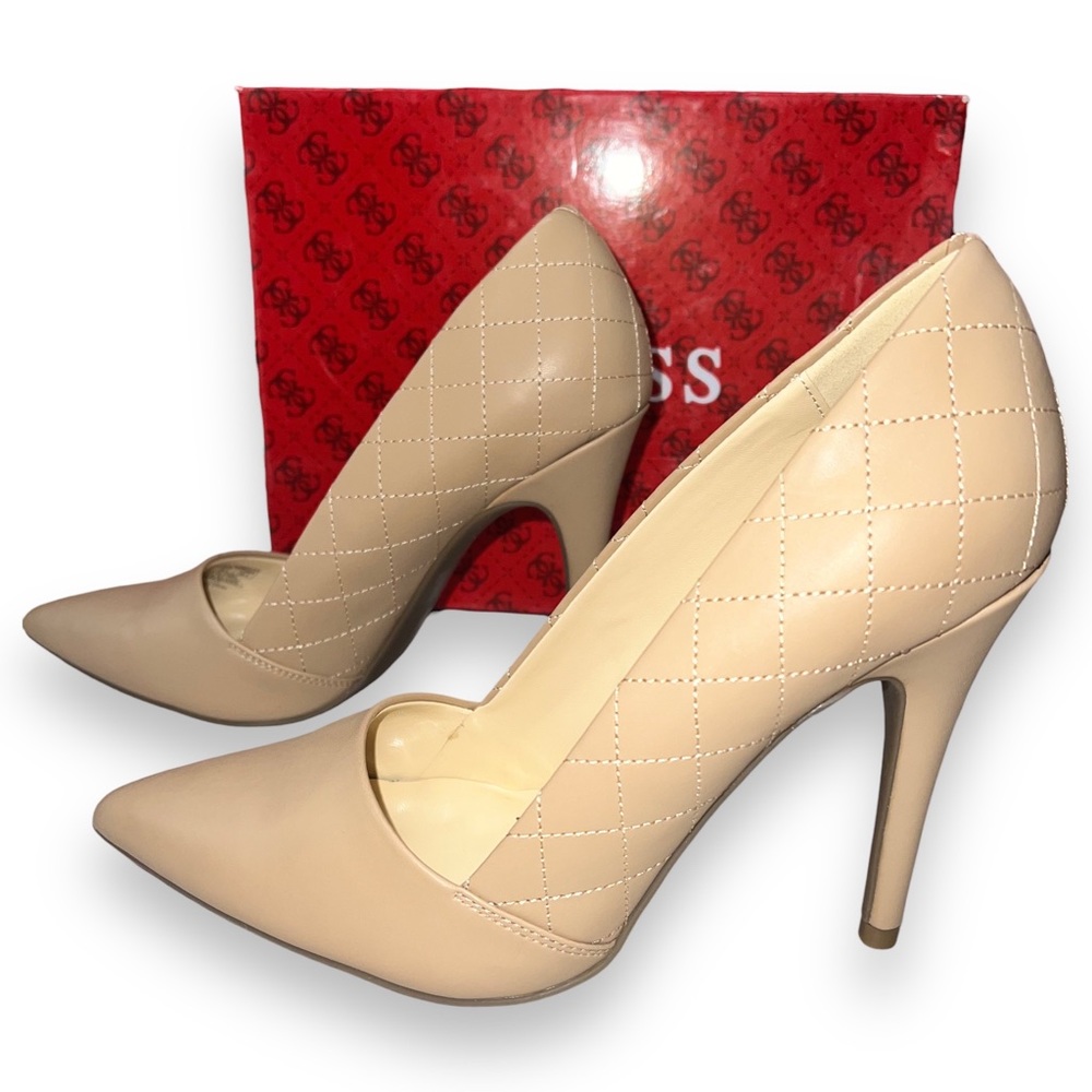 NEW Guess Neutral Nude Stiletto Pumps Women’s Size 8.5
